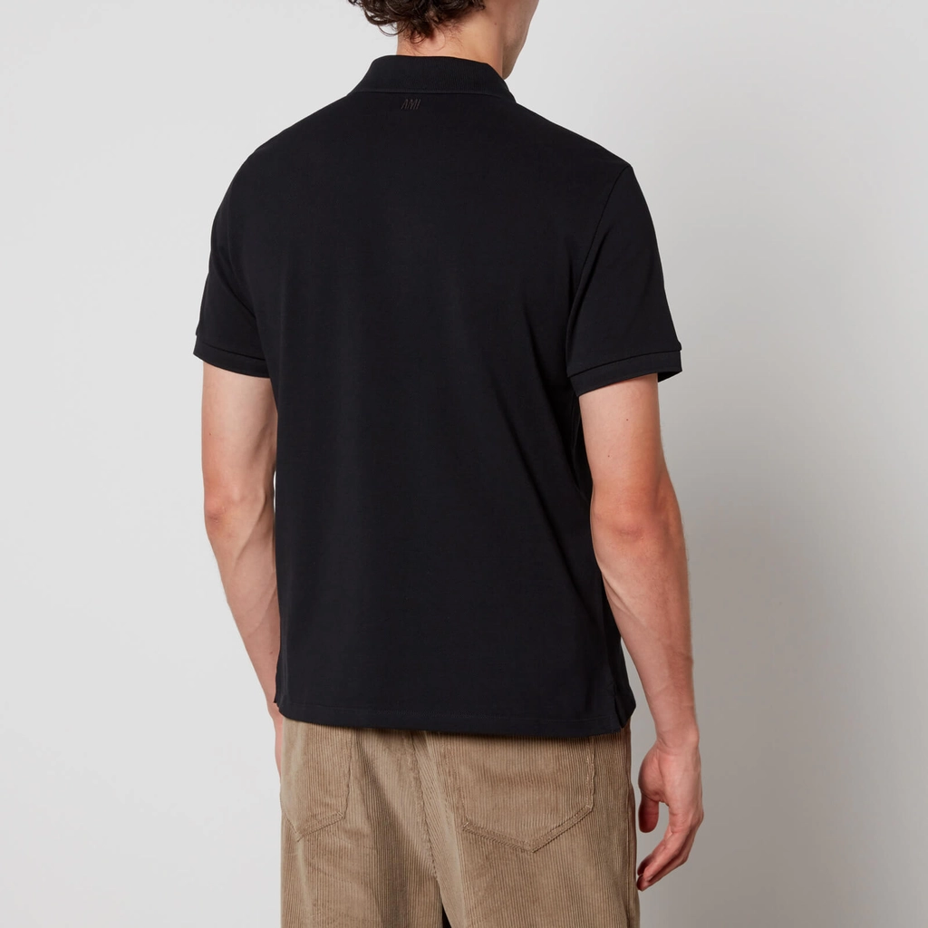 AMI Paris de Coeur Organic Cotton Polo Shirt - XXS